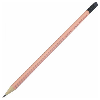 Faber Castell Μολύβι Γραφίτη Grip Με Γόμα (Peach)