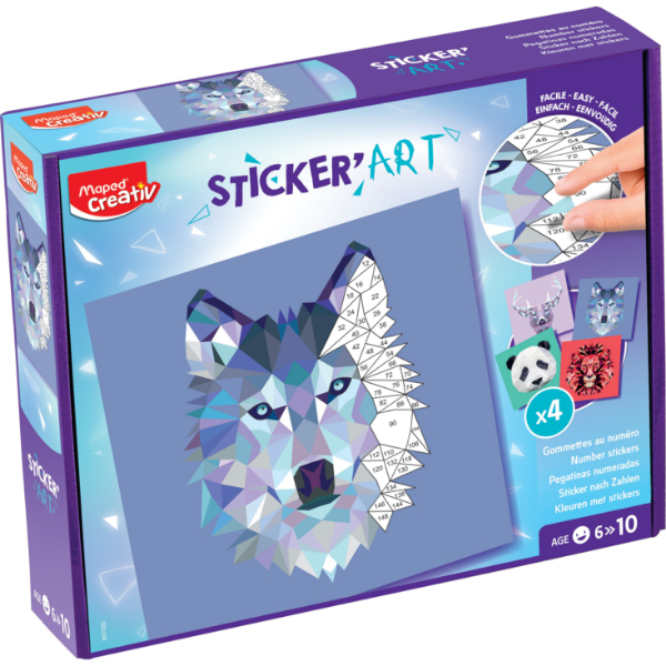 Maped Sticker Art Origami Wild Animals Δημιουργικό Σετ