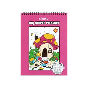 Ohuhu Bleedproof Coloring Book My Simple Pleasure (Βιβλίο ζωγραφικής)