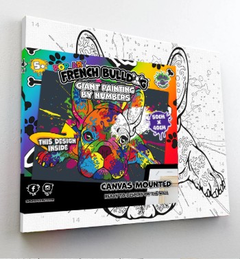 Splat Planet Πίνακας Ζωγραφικής Με Αριθμούς (French Bulldog)