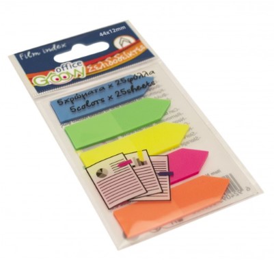 Groovy Σελιδοδείκτες Film Neon Βέλος 44×12mm (5×25 φύλλα)