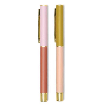 DesignWorks Στυλό Colour Block Pens Off Rosewood & Blush DCBS-1010 Designworks (Σετ 2 τμχ.)