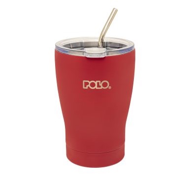 Polo Κούπα Θερμός Ανοξείδωτο με Καλαμάκι 350ml (949024-4100)