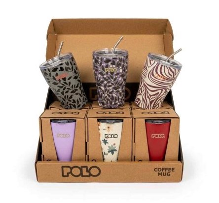 Polo Κούπα Θερμός Ανοξείδωτο με Καλαμάκι 350ml (949024-8483)