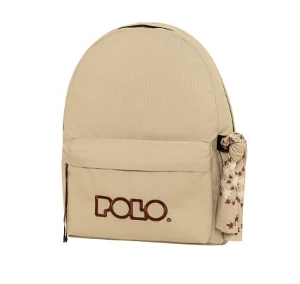 Polo Σακίδιο Original Scarf (Δώρο μαντήλι multiscarf Polo) (Sand/Cherry)