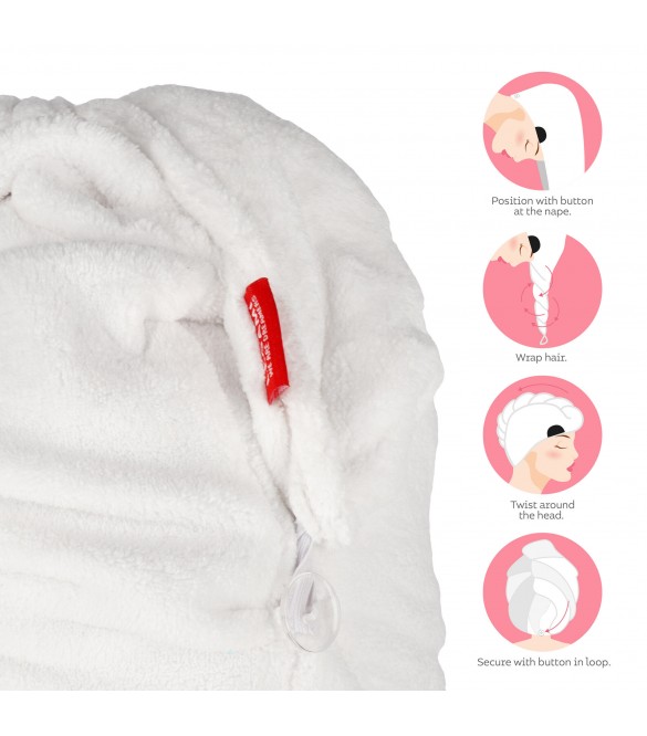 ΠΕΤΣΕΤΑ ΜΑΛΛΙΩΝ ΤΟΥΡΜΠΑΝΙ LEGAMI LOVE MY HAIR - HAIR TURBAN TOWEL - PANDA
