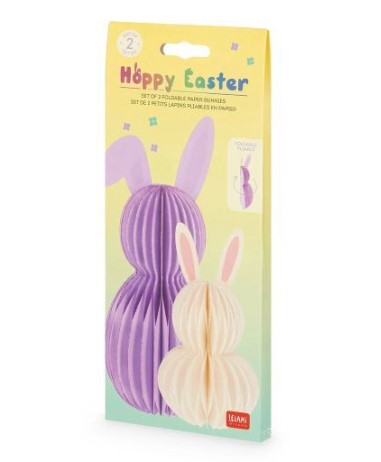 Legami Milano Happy Easter Χάρτινα Λαγουδάκια (Σετ 2 Τμχ)