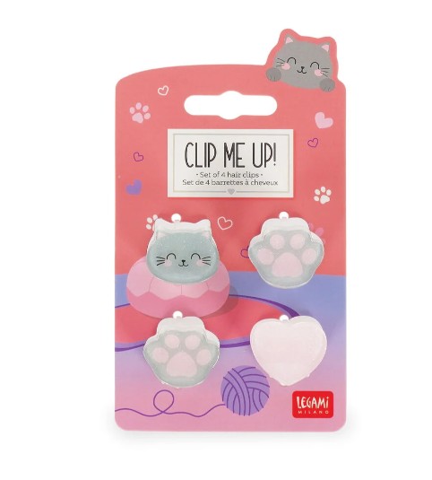 Legami Milano Παιδικά Κλιπ Μαλλιών/Hair Clips Set ''Clip Me Up Kitty''
