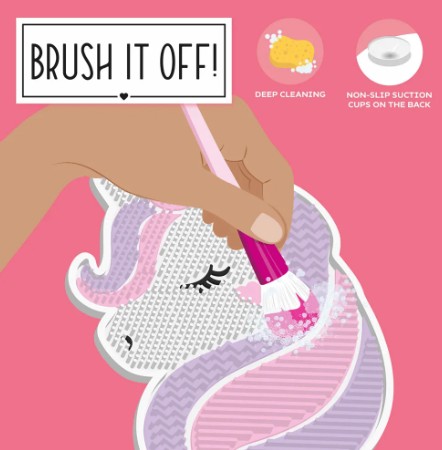 Legami Milano Brush It Off Makeup Brush Cleaning Pad ''Unicorn''