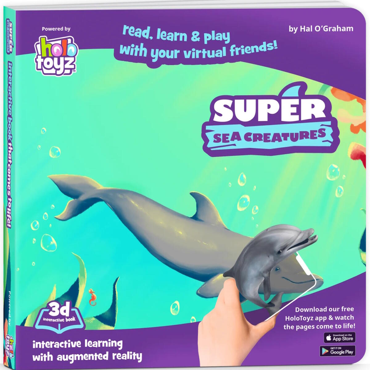 HoloToyz Sea Creatures 3D Interactive Book AR (Διαδραστικό Παιδικό Βιβλίο)