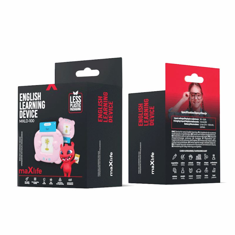 Maxlife English Learning Device Mxld-100- Συσκευή Εκμάθησης Αγγλικών σε ροζ Χρώμα