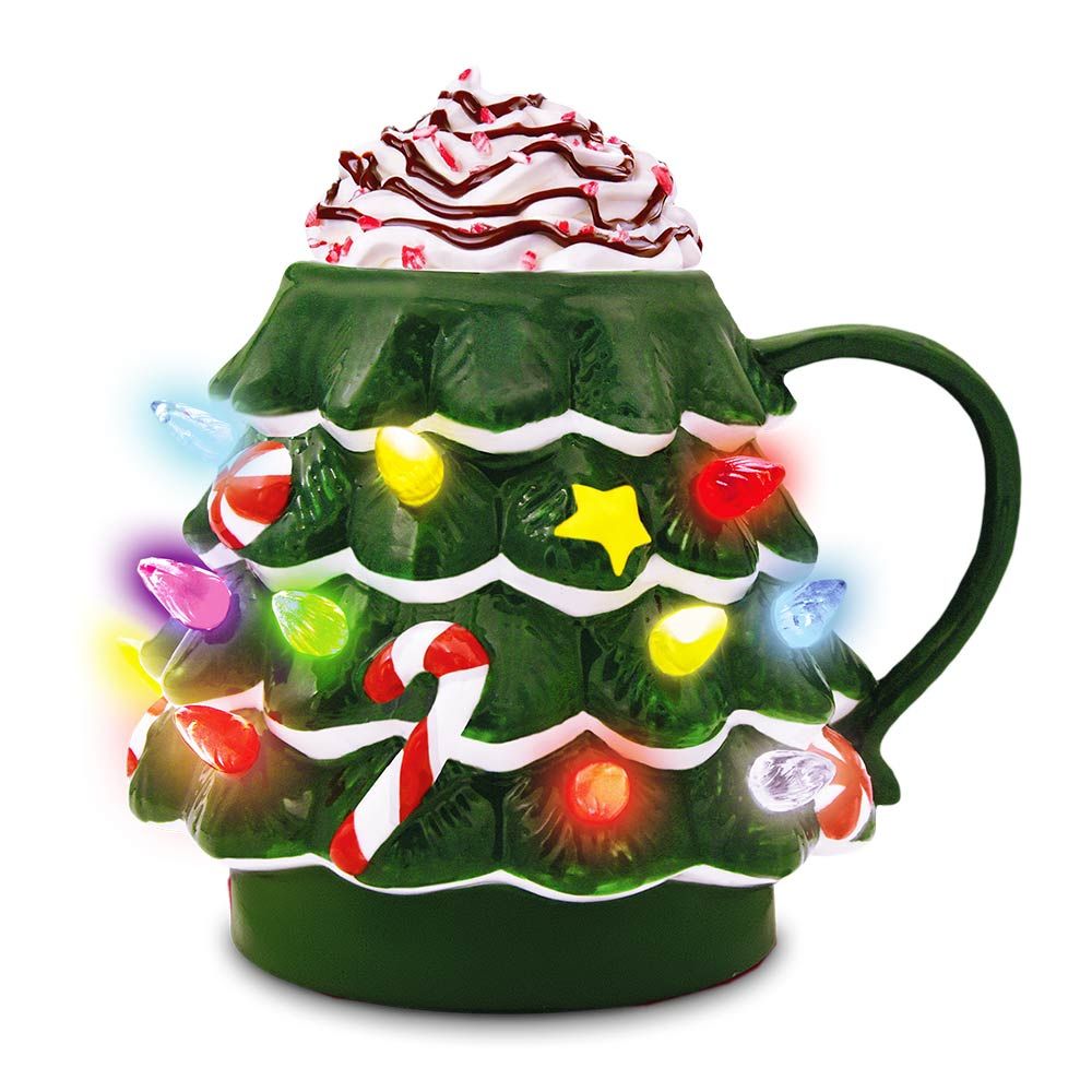 Mm led Christmas Tree mug – Φωτιζόμενη Χριστουγεννιάτικη Κούπα (200 ml)