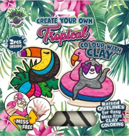 Splat Planet Mess-Free Σετ Χειροτεχνίας με Πηλό “Tropical”