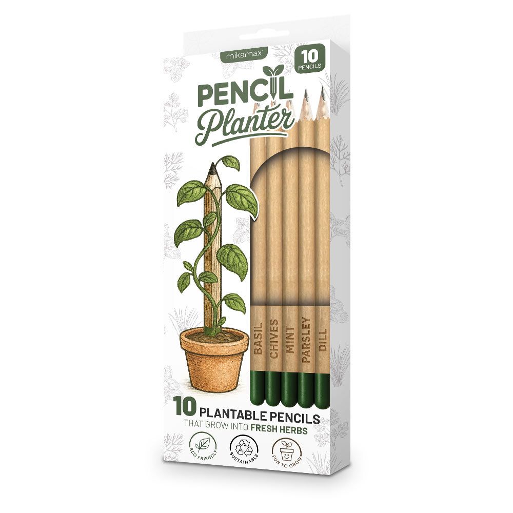 Mikamax Pencil Planter (Σετ με 10 Μολύβια που Φυτεύονται)