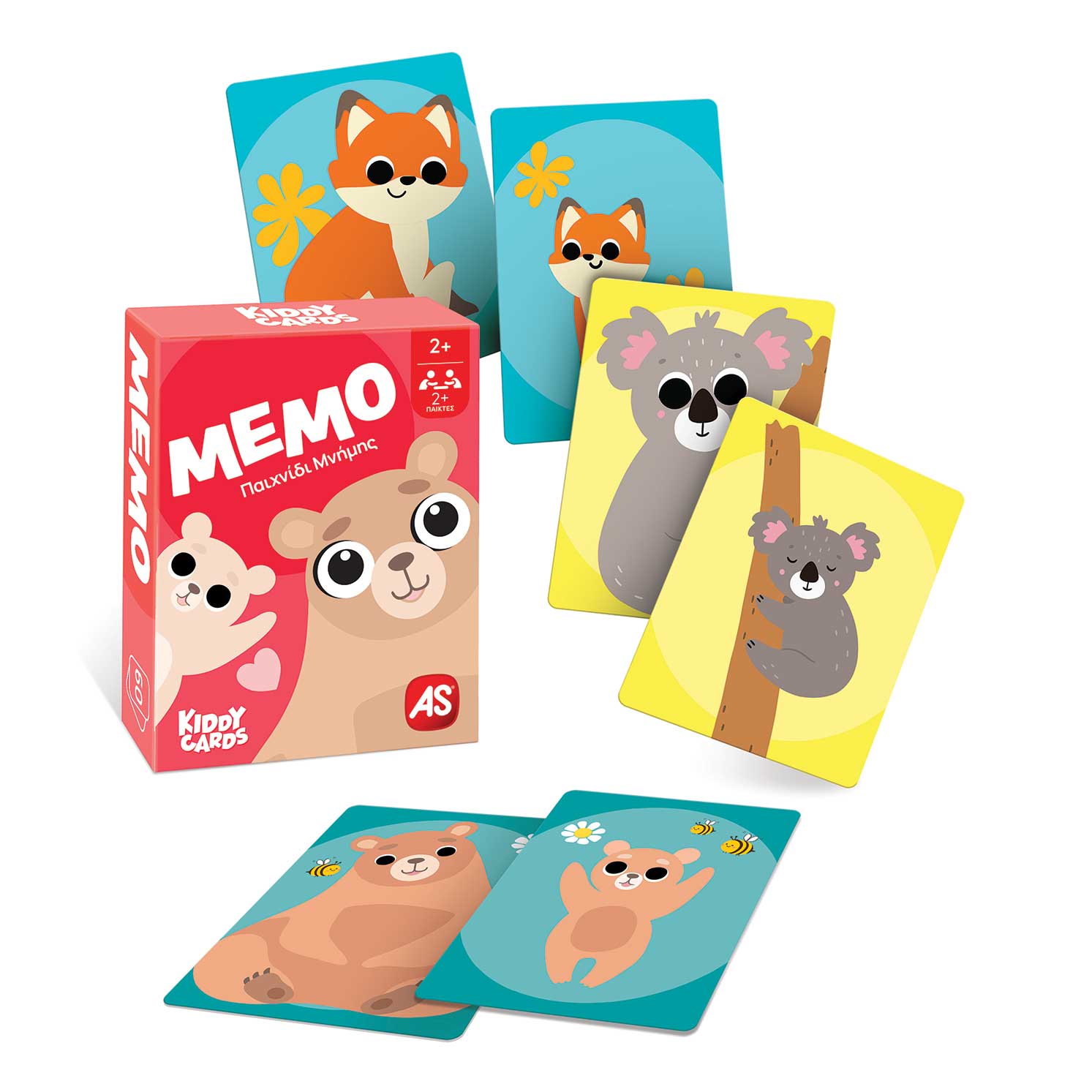 As Games Παιχνίδι με Κάρτες: Kiddy Cards Μέμο - Σναπ! (Παιχνίδι Μνήμης)