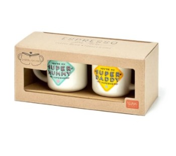 Legami Milano Espresso For Two Super Mummy & Daddy (Σετ Φλιτζάνια) 50ml