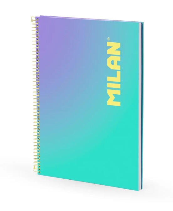 Milan Sunset Τετράδιο Σπιράλ A4, 90 φύλλα (Turquoise)
