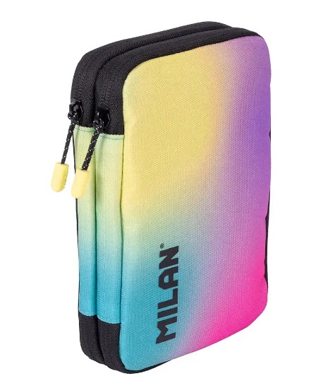 Filled double-decker pencil case Sunset collection
