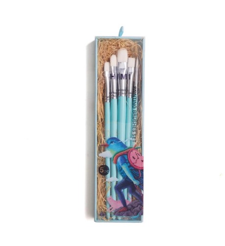 HIMI Little Bird Συνθετικά Πινέλα 5τμχ (Blue)