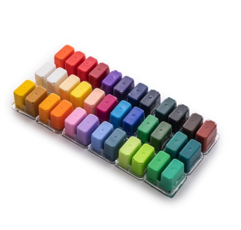 HIMI Twin Cup Gouache Σετ 36 Χρωμάτων με 3 Πινέλα & Παλέτα Ανάμιξης (Ice Blue Case)