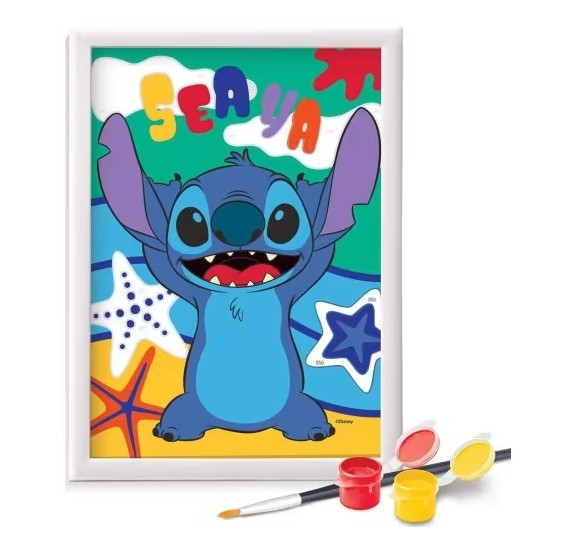 HappiHobbi ''Paint and Frame'' Paint by Numbers - Stitch (Για Ηλικίες 6+ Χρονών)