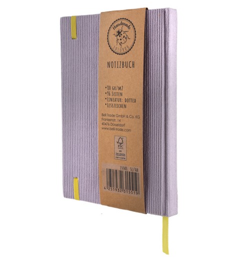 Loveria Artcraft Σημειωματάριο Cord με Κουκκίδες (Λιλά)