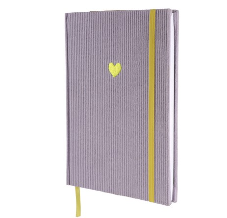 Loveria Artcraft Σημειωματάριο Cord με Κουκκίδες Α5, 192 φύλλα (Λιλά)