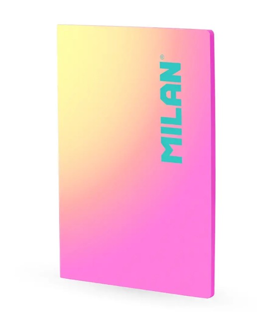 Milan Sunset Τετράδιο Βιβλιοδετημένο A4 Ριγέ, 48 Φύλλων (Pink)