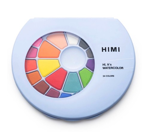 Set of Solid watercolors - HIMI - 24 pcs.