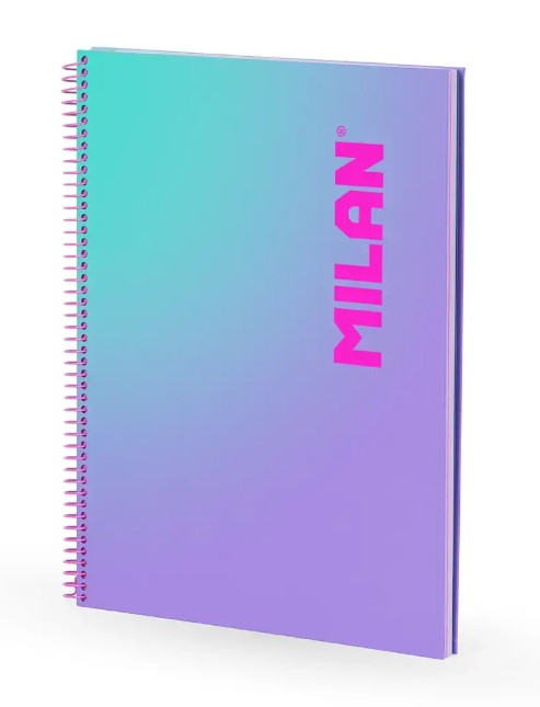 Milan Sunset Τετράδιο Σπιράλ A4, 90 φύλλα (Lilac)