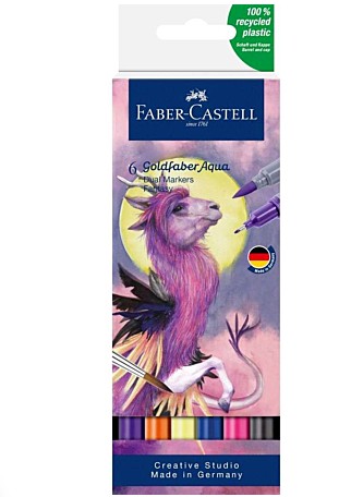 Faber-Castell Goldfaber Aqua Dual Markers ''Fantasy'' (6τμχ)