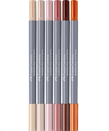 Faber Castell Goldfaber Aqua Dual Markers ''Portrait'' (6τμχ)