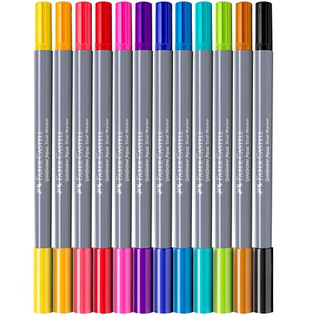 Faber Castell Goldfaber Aqua Dual Markers (Σετ 12 τμχ)