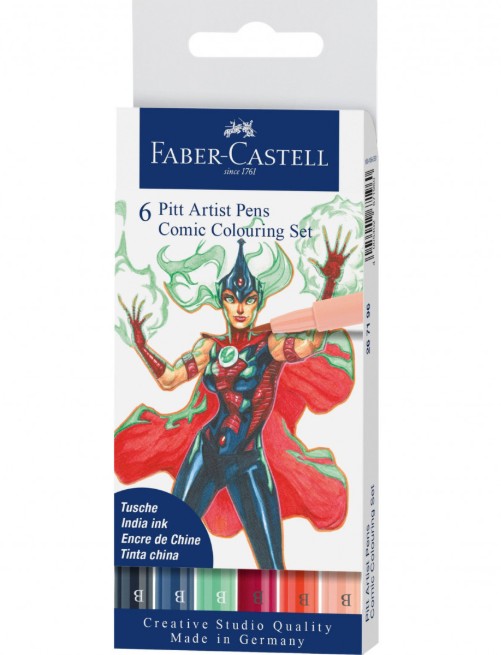 Faber Castell Pitt Artist Pens ''Comic Colouring'' (Σετ 6τμχ)