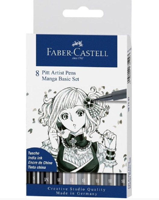 Faber Castell Pitt Artist Pens ''Manga Basic Set'' (Σετ 8τμχ)