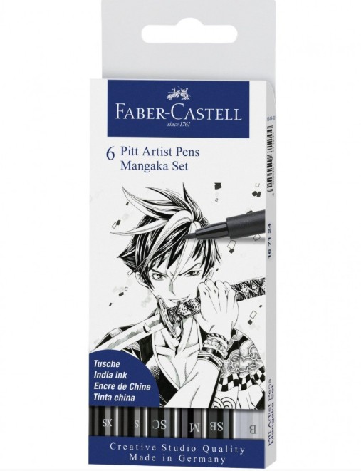 Faber Castell Pitt Artist Pens ''Manga Mangaka'' (Σετ 6τμχ)