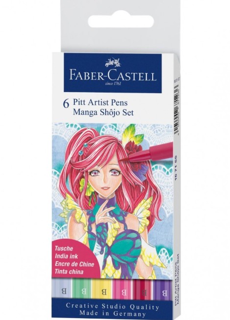Faber Castell Pitt Artist Pens ''Manga Shojo' (Σετ 6τμχ)