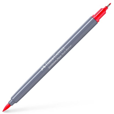 Faber Castell Μαρκαδόρος ''Goldfaber Aqua Dual Marker'' 122 (Brilliant Red)