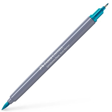 Faber Castell Μαρκαδόρος ''Goldfaber Aqua Dual Marker'' 154 (Light Cobalt Turquoise)