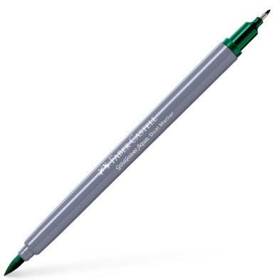 Faber Castell Μαρκαδόρος ''Goldfaber Aqua Dual Marker'' 264 (Dark Phthalo Green)