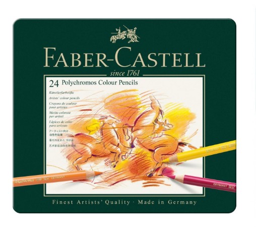 Faber Castell Ξυλομπογιά ''Polychromos'' Κασετίνα (24 Χρωμάτων)