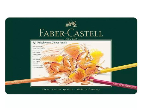 Faber Castell Ξυλομπογιά ''Polychromos'' Κασετίνα (36 Χρωμάτων)
