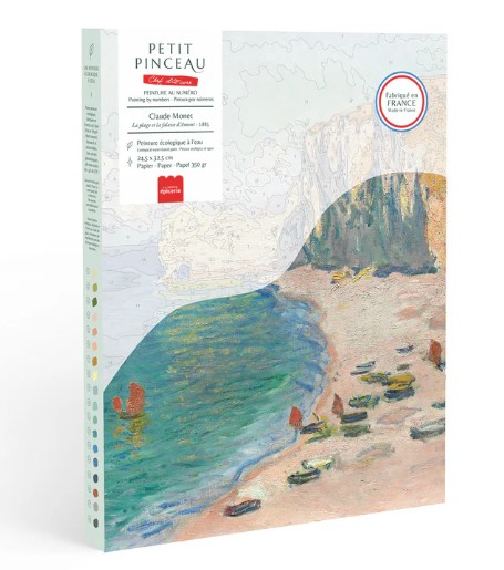 La Petite Epicerie Σετ Ζωγραφικής ''Petit Pinceau'' La Plage et la Falaise d'Amont, Claude Monet