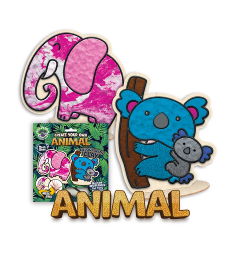 Splat Planet Mess-Free ''Animals'' Σετ Χειροτεχνίας με Πηλό