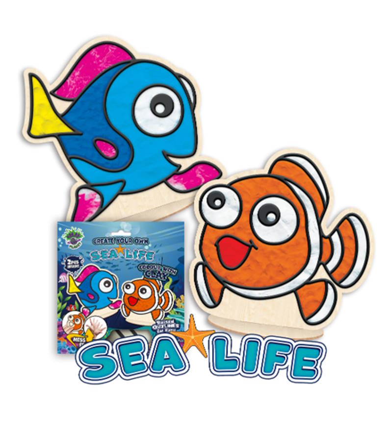 Splat Planet Mess-Free σετ Χειροτεχνίας με Πηλό "sea Life"