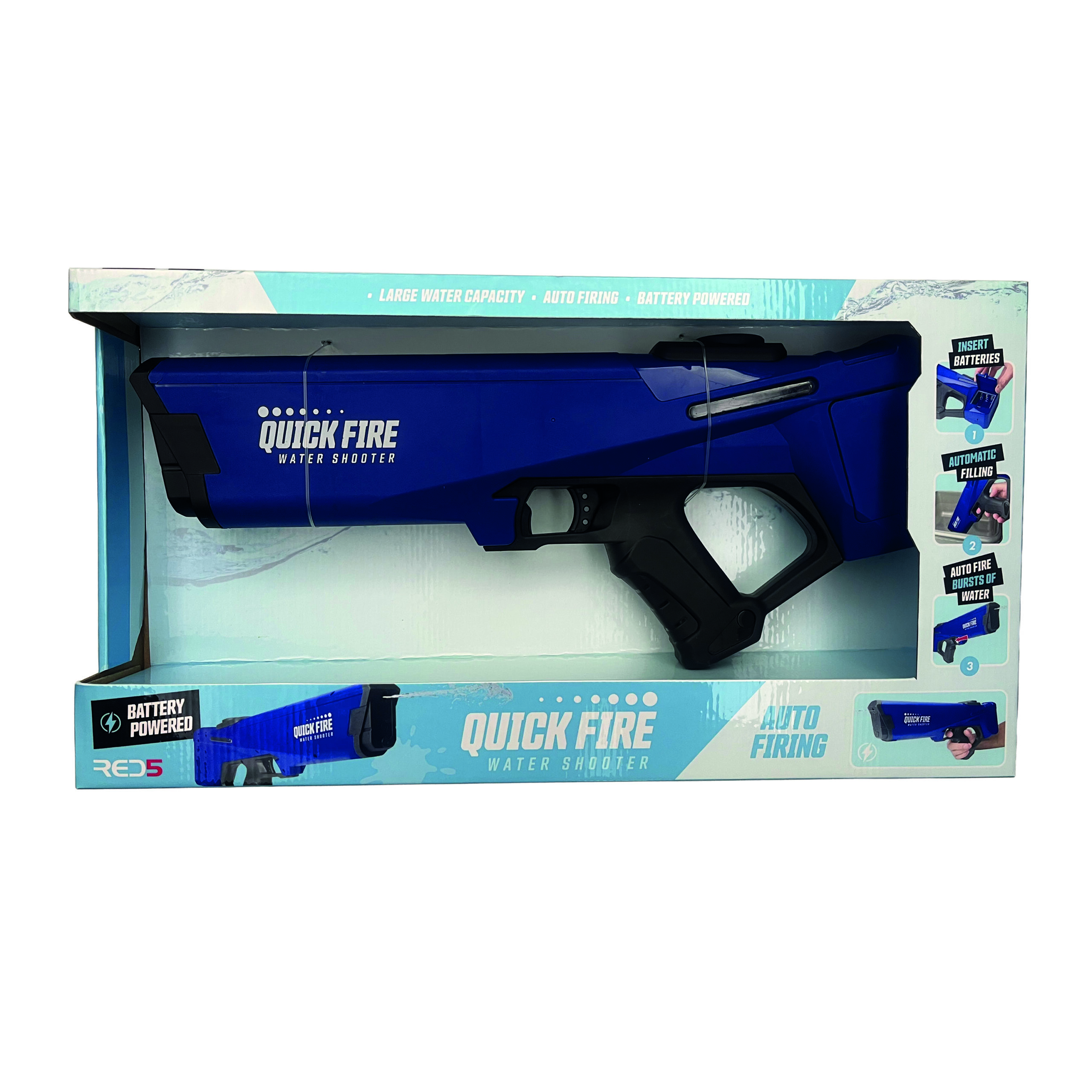 The Source – Quick Fire Water Shooter 2.0 Νεροπίστολο Μπαταρίας σε Μπλέ Χρώμα