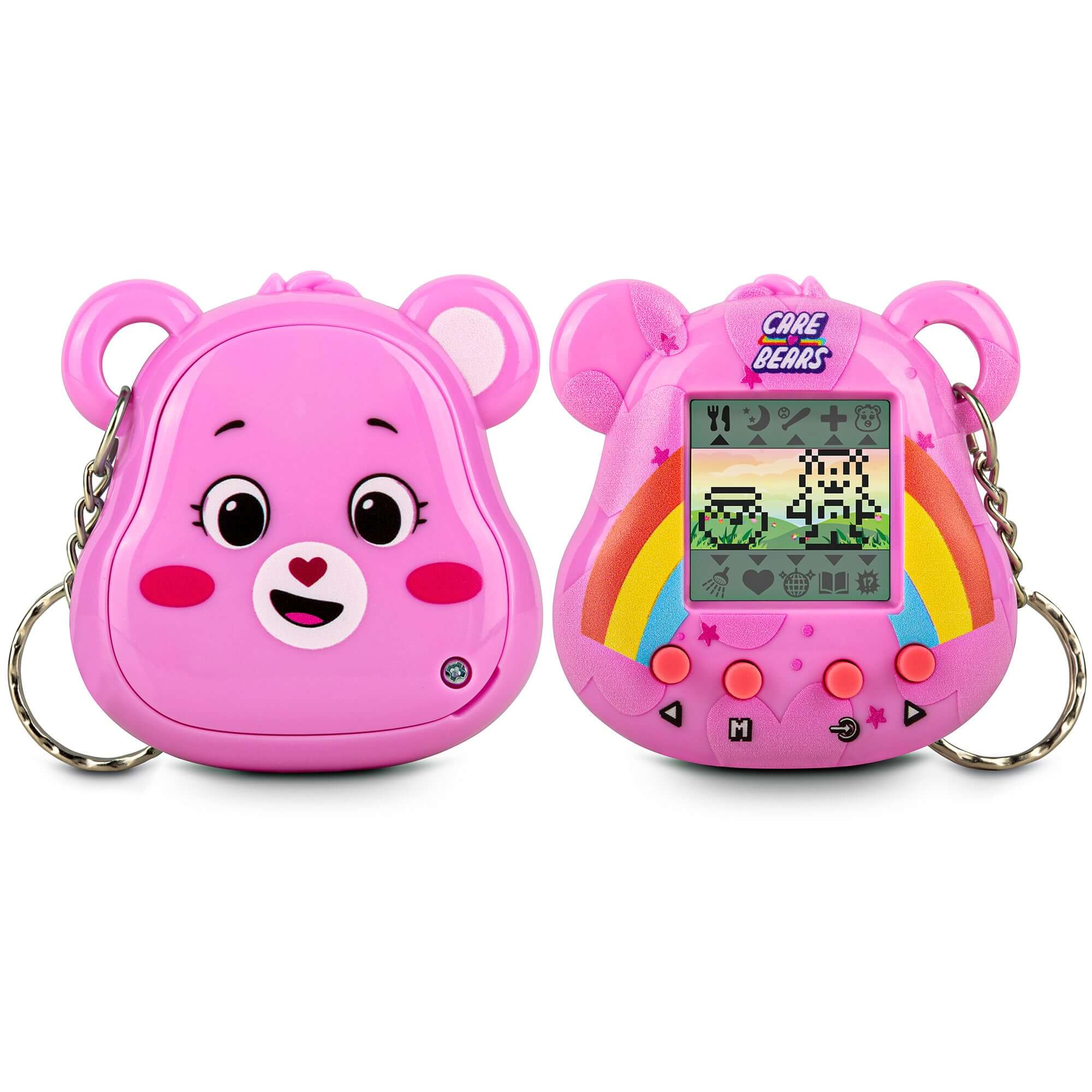 Thumbsup! - Care Bears Digital pet (Cheer Bear) Καταπληκτικό Ρετρό Ηλεκτρονικό Παιχνίδι Κατοικίδιο σε Σχήμα Μπρελόκ