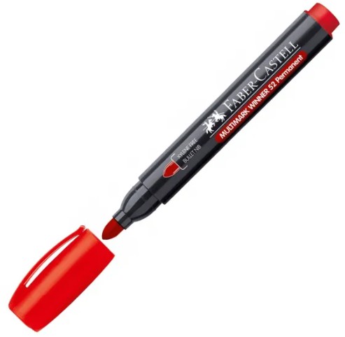 Faber Castell Μαρκαδόρος Multimark Winner 52 Permanent (Red)