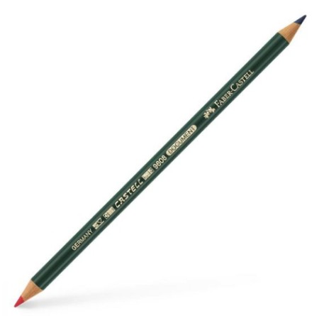 Faber Castell Μολύβι Δίχρωμο 9608 (Μπλε/Κόκκινο)