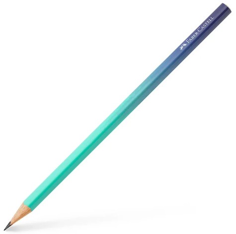 Faber Castell Μολύβι Τριγωνικό B (Buzzing Blue)